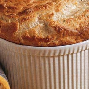 Gruyère and Parmesan Cheese Soufflé