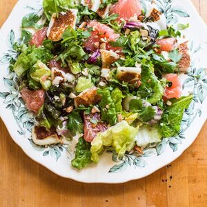 Halloumi and Grapefruit Salad