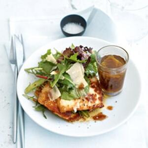 Haloumi Salad With Caramelised Onion Dressing