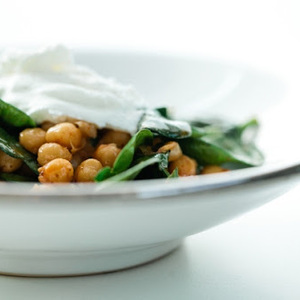 Harissa Chickpeas with spinach recipes