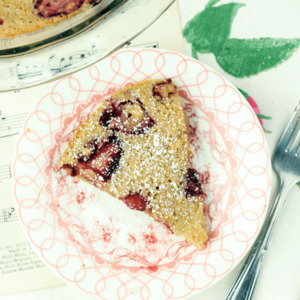 Healthy Strawberry Clafoutis