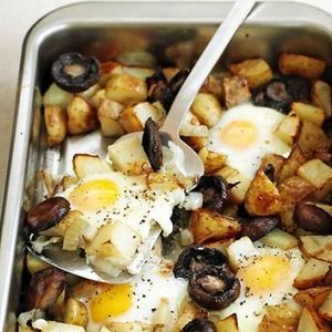 Healthy egg & chips