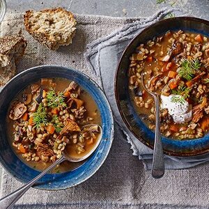 Healthy mushroom soup