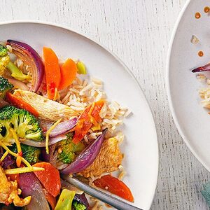 Healthy chicken stir-fry