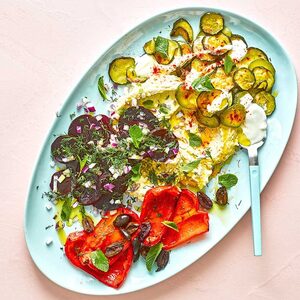 Healthy veggie platter