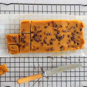 Healthy Caramel and Pumpkin Spice Fudge