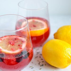 Healthy Berry Lavender Lemonade