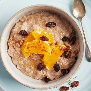 Healthy spiced rice pudding