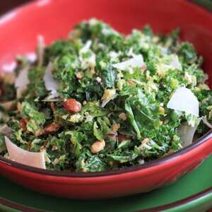 Healthy Kale and Brussels Sprout Salad