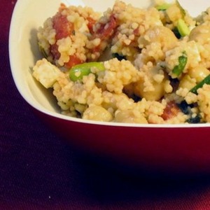 Healthy & Delicious: Couscous with Chickpeas, Tomato, and Edamame Recipe