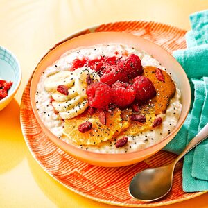 Healthy porridge bowl