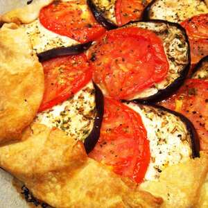 Heirloom Tomato and Eggplant Galette