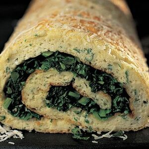 Herby cheese roulade