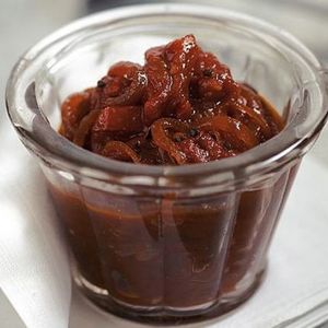 Homemade tomato chutney