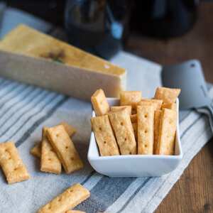 Homemade Three Cheese Crackers Perfect for a Cheese Board