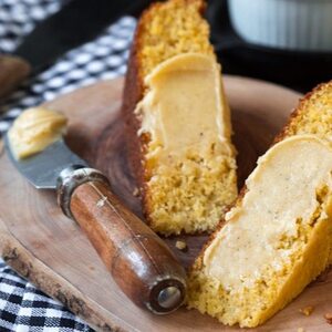 Honey Butter and Vanilla Bean Skillet Cornbread