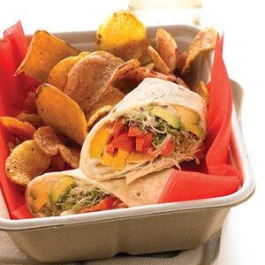 Hummus and Vegetable Wrap