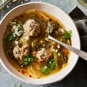 Italian Wedding Soup With Parm Broth