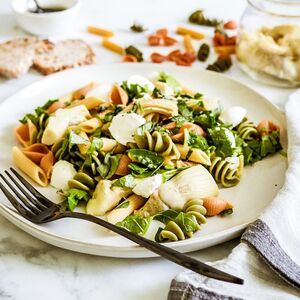 Italian pasta and artichoke salad