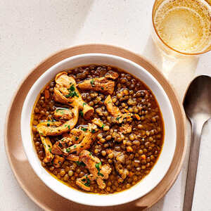 Italian Lentil and Chanterelle Soup