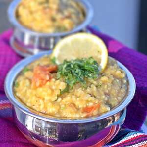 Khichuri - Bengali Red Lentil Porridge or Risotto