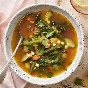 Lemon-Garlic Vegetable Soup