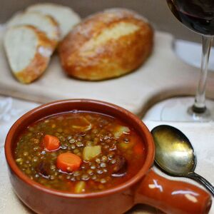 Lentejas con Chorizo (Spanish Lentil Soup)