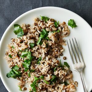 Lentil and Basmati Salad with Tamarind, Coconut, and Cilantro