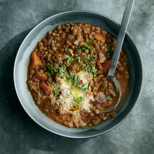 Lentil Parmesan Soup