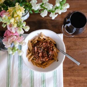 Lentil Bolognese Pasta