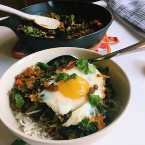 Lentil Spinach Masala