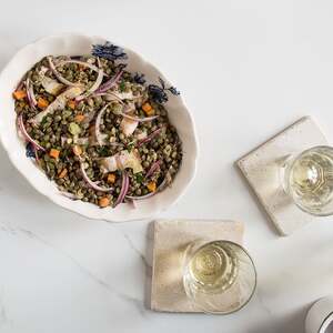 Lentil Salad with Pork Belly