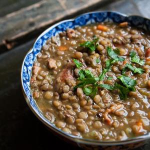 Lentil Stew With Sausage