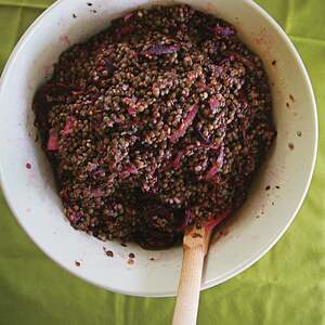 Lentil and Beet Salad with Lavender-Mustard Vinaigrette