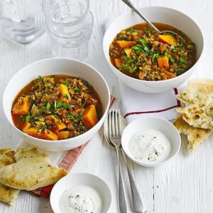 Lentil & sweet potato curry