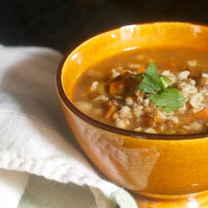 Lentil & Barley Soup with Mushrooms recipes