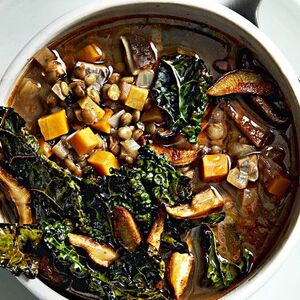 Lentil Soup with Crispy Kale