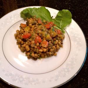 Lentil-Red Pepper Salad