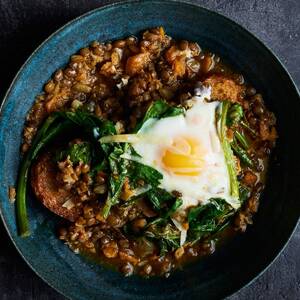 Lentil and Egg Stew