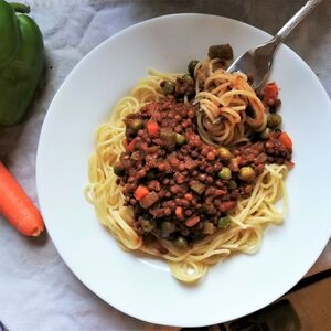 Lentil Bolognese (Vegetarian)