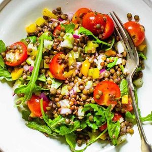 Lentil Salad with Summer Vegetables