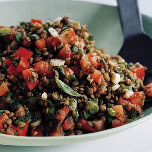 Lentil Salad with Tomato and Dill