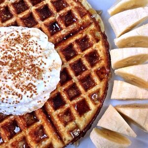 Lentil Corn Cake Waffle