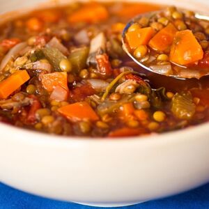 Lentil and vegetable soup