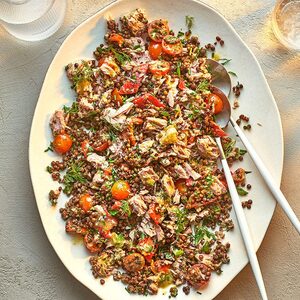 Lentil & tuna salad