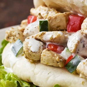 Lunch Recipe: Yogurt-Marinated Chicken & Creamy Greek Sauce