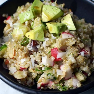 Lunch Recipe: Golden Quinoa Salad with Lemon, Dill & Avocado