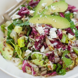 Lunch Recipe: Radicchio Salad with Avocado, Red Quinoa & Ricotta Salata