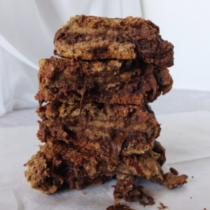 Marbled Chocolate Protein Cookies (Vegan)