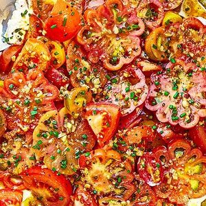 Marinated tomato salad